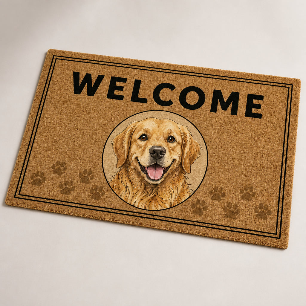Custom Pet Portrait Welcome Doormat - Personalized Doormat 3aa194b5-f8d4-40dc-bdce-2fe0f4e4328d.jpg