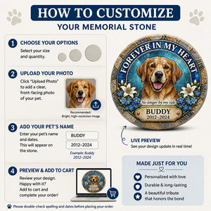 Pet Memorial Stone – Stained-Glass Style Portrait, Name & Years - Personalized Memorial Stone 3ab41117-1f75-4d8e-af2d-95418fa9947e.jpg