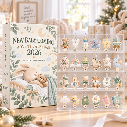 New Baby Coming Advent Calendar 2026, 24 Acrylic Hanging Tokens, Baby Shower Countdown Gift 3ab43c03-db99-47fc-b726-5f228cfbf876-3de3b6c3-b474-486f-8273-04c39c9f5f01.png