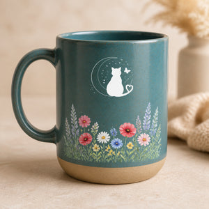 Personalized Cat Line Art Pottery Mug – Name with Wildflower Meadow - Personalized Pottery Mug 3abf12ae-7401-4bf0-8343-5eb4d8cf1f97.jpg