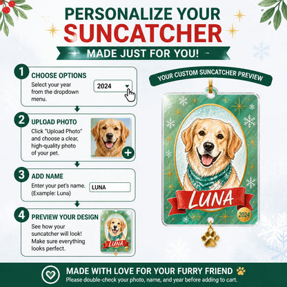 Custom Pet Portrait Cameo Ornament - Personalized 1 Layered Suncatcher with Charm 3ae152c2-5071-440b-924e-444555d831d9.jpg