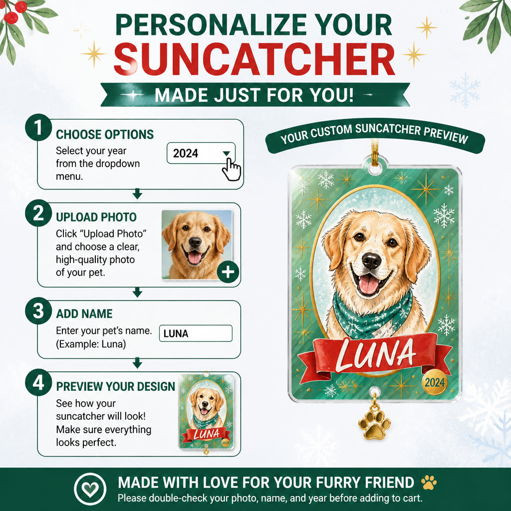 Custom Pet Portrait Cameo Ornament - Personalized 1 Layered Suncatcher with Charm 3ae152c2-5071-440b-924e-444555d831d9.jpg