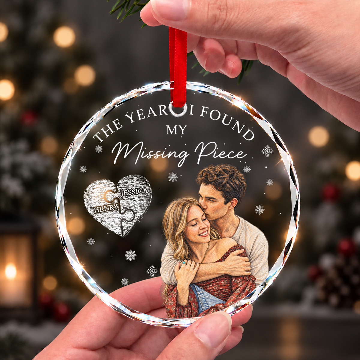 The Year I Found My Missing Piece - Personalized Crystal Ornament 3ae43b2e-7345-48e8-9e01-fb7327c134c9-1.png