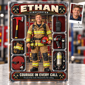 Personalized Firefighter Acrylic Block – Custom Photo & Name Fireman Figure, Fire Station Decor & Firefighter Appreciation Gift 3ae6a562-2364-4554-a154-ee342536bba2-Ethan-s-firefighter-appreciation-acrylic-display.png