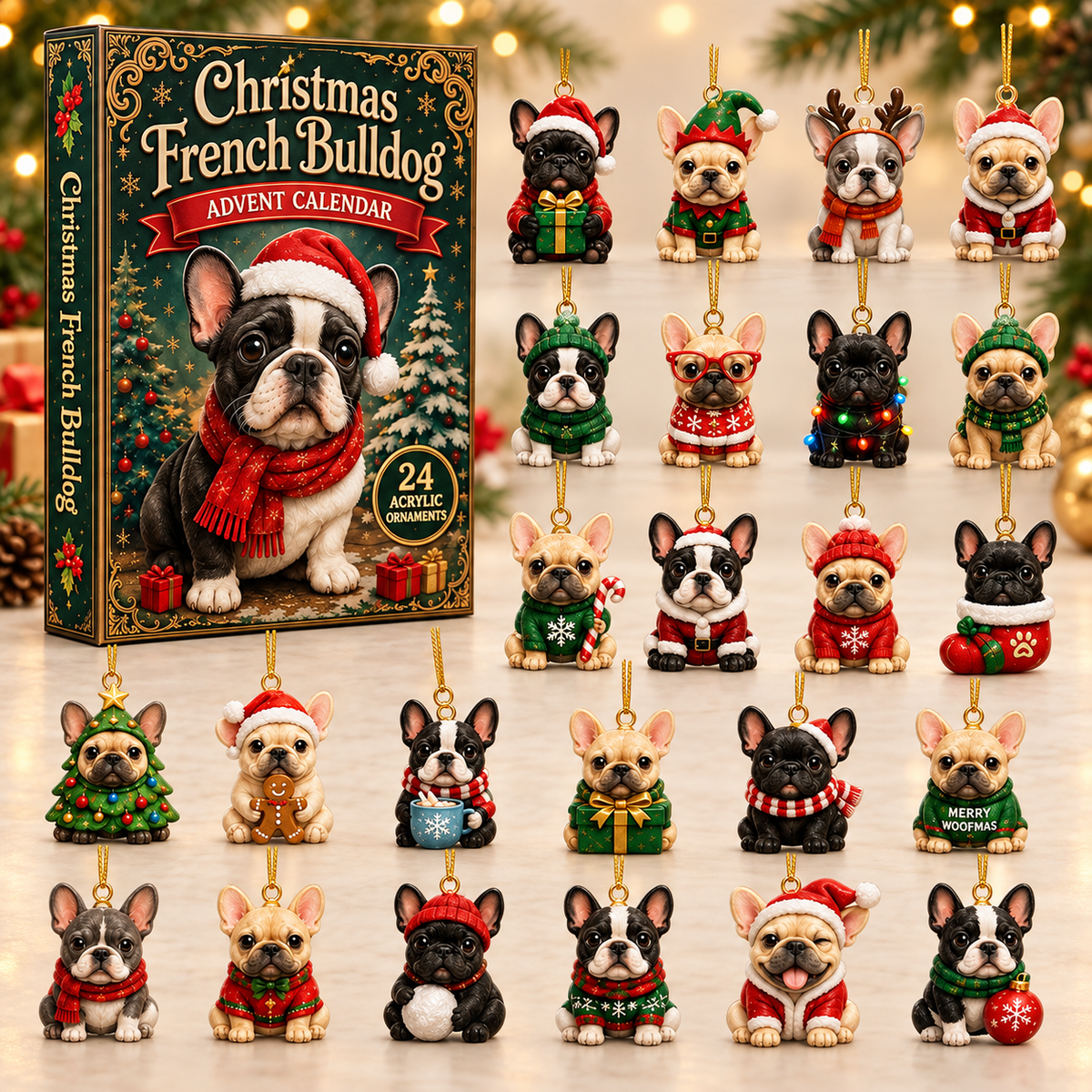 Christmas French Bulldog Advent Calendar 2026 - 24-Day Festive Countdown, Acrylic Charms Blind Box - Gift For Dog Lovers 3aece2f8-578a-4677-9e60-8be4f515947b-french-box-charms.png