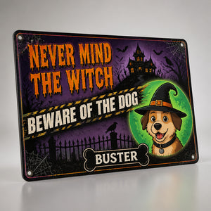 Halloween Beware of the Dog Metal Sign – Custom Pet Name - Personalized Metal Sign 3b02e0cd-7c73-47e4-b5ec-746cc9637718.jpg