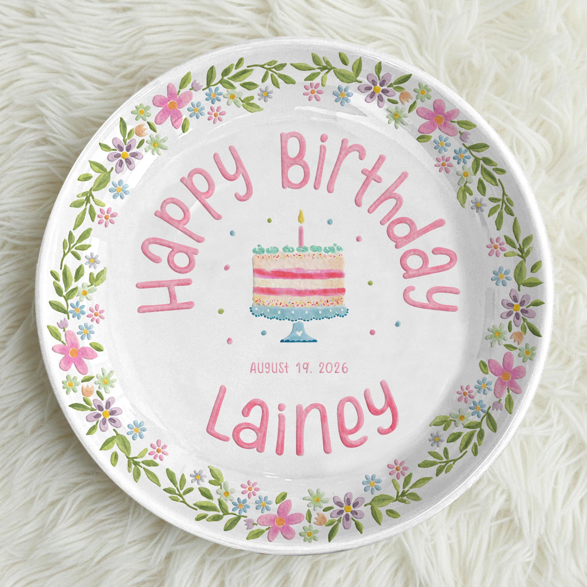 Personalized Girl Birthday Plate – Custom Name Ceramic Plate, First Birthday Keepsake Gift for Baby Girl 3b0e6936-50ed-400d-bc00-344a9266c60f-4.jpg