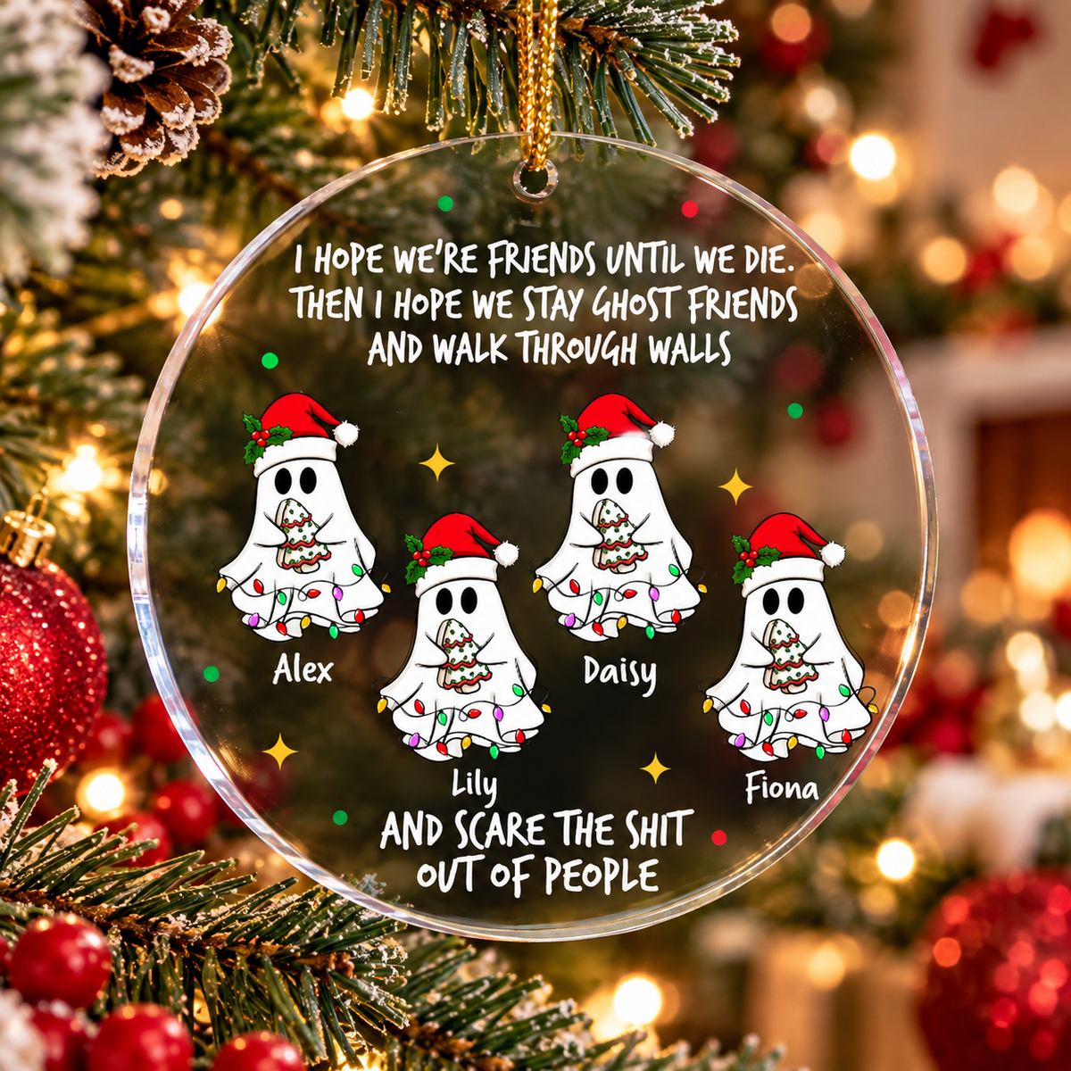 Ghost Friends Funny - Personalized Acrylic Ornament - Gift For Friend, Halloween Ornament 3b2f78ef-565d-40cf-8963-991fa76b1513-babb.png