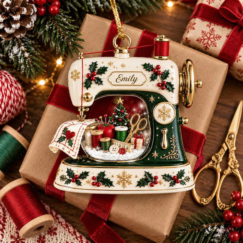Personalized Sewing Machine Christmas Ornament 3D Relief, Custom Name Seamstress Gift for Knitting Lover 3b5e2bbf-3927-40d3-8842-c04ebc00acaa-xzcz-3-.webp