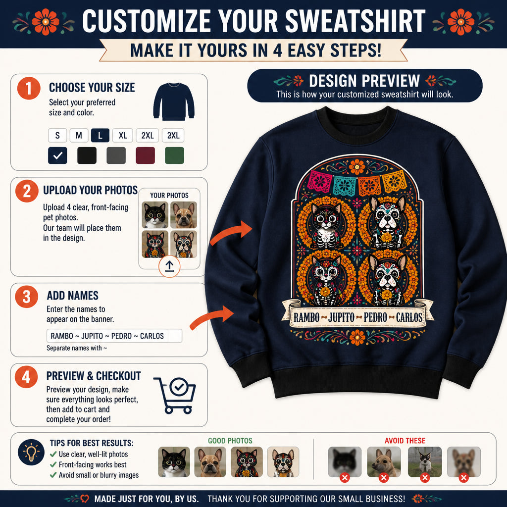 Sugar Skull Pets Crewneck Sweatshirt — Custom Pet Names - Personalized Sweatshirt 3b5f5301-201e-4d09-8019-e7046bb4ac5f.jpg