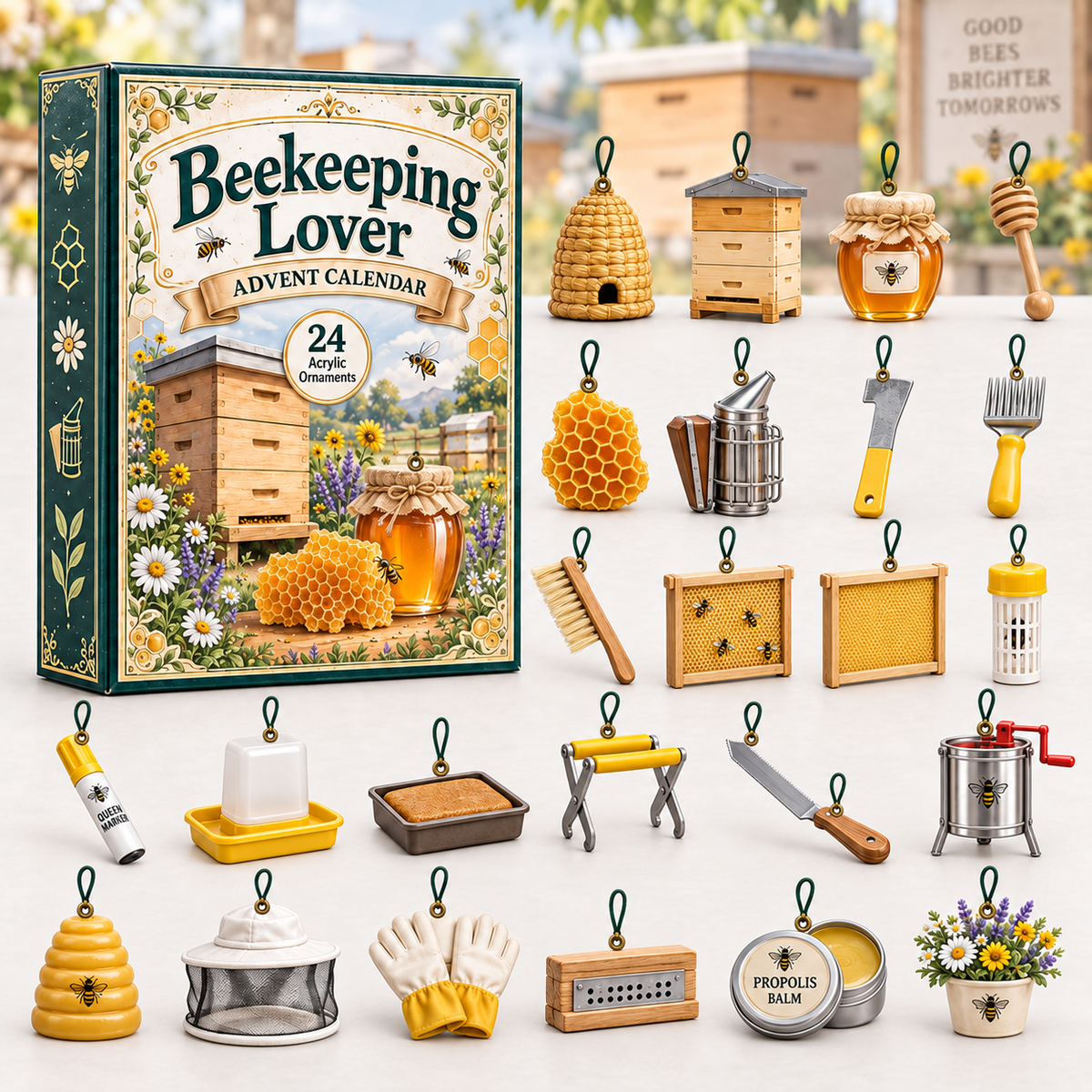 Beekeeping Lover Advent Calendar 2026 - 24-Day Festive Countdown, Acrylic Charms Blind Box - Gift For Outdoor Hobby Lovers 3b6da0eb-6f9d-4452-bb2b-b1c36e1f79e2-beekeeping-box-charms.png