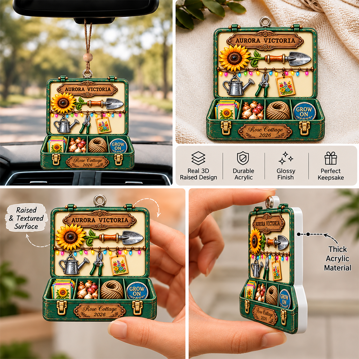 Gardening Tool Box Ornament  - Personalized Real 3D Raised Ornament 3b7611f1-d1d3-4858-a8aa-6aff6f94a2ee-6.png