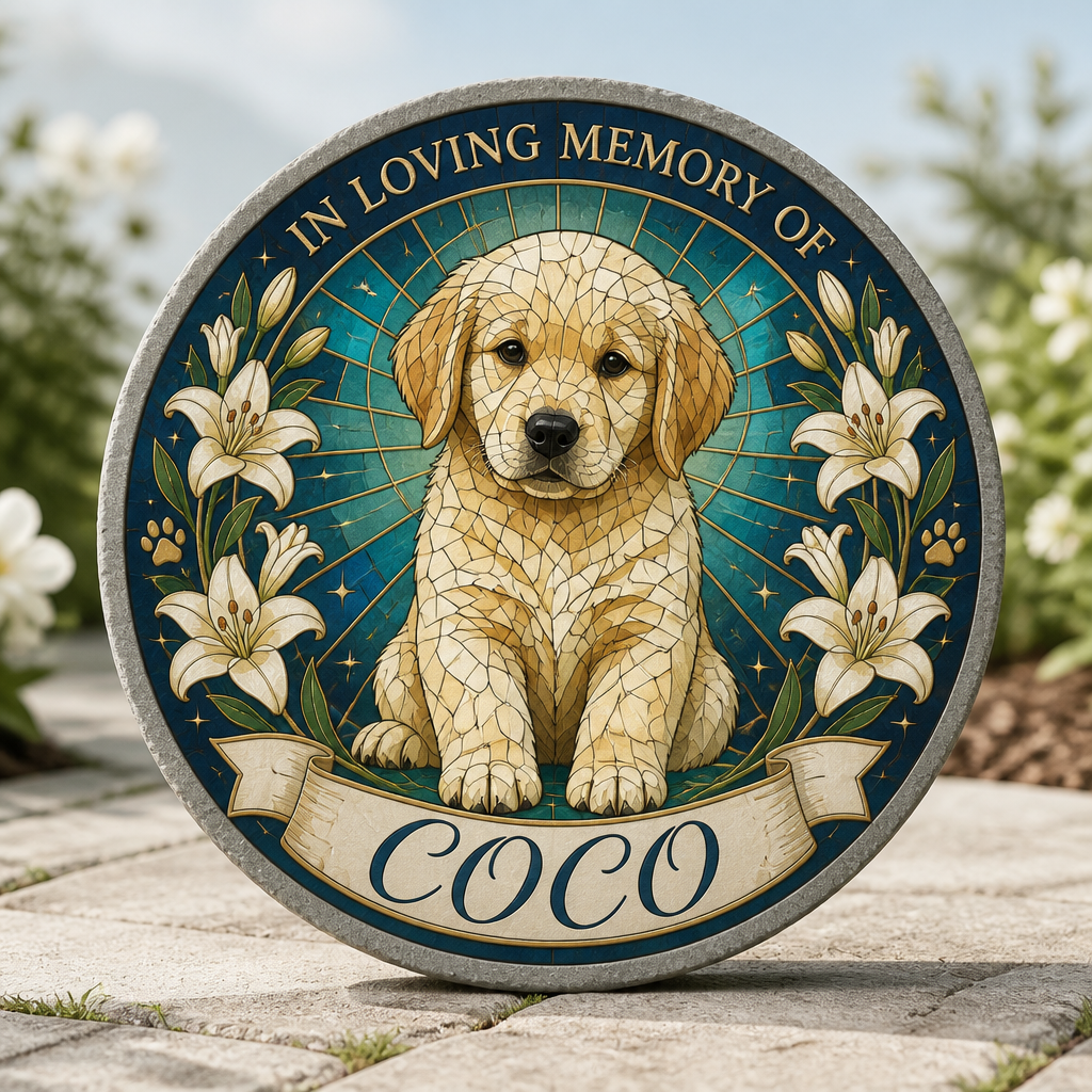 Pet Memorial Stone – Stained-Glass Halo – In Loving Memory of Name - Personalized Memorial Stone 3ba327b5-df30-4815-a964-32cfd93c9775.png