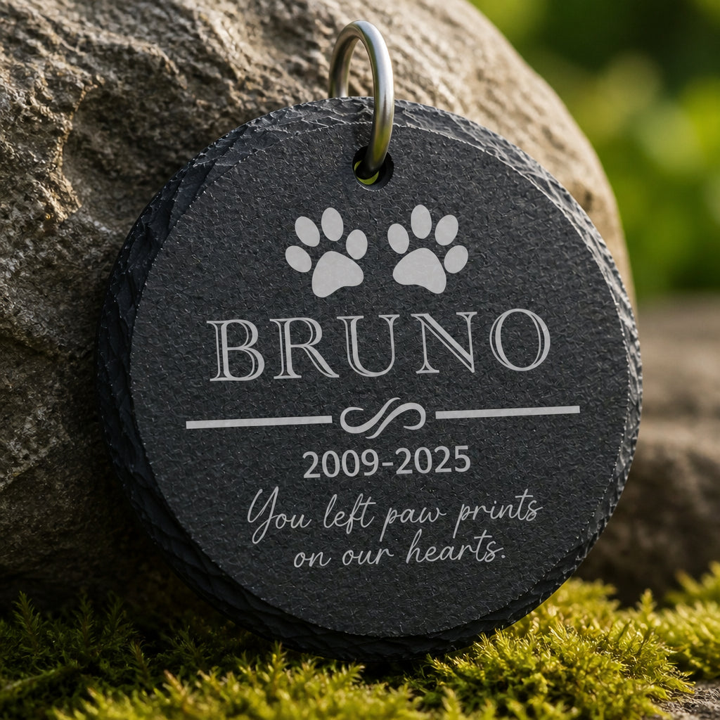 Personalized Pet Memorial Slate – Name, Years & Tribute - Personalized Slate Memorial Stone 3bb16617-b5c8-446e-92cd-1a1067de32e7.jpg