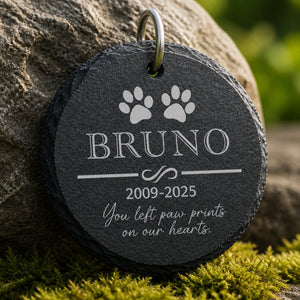 Personalized Pet Memorial Slate – Name, Years & Tribute - Personalized Slate Memorial Stone 3bb16617-b5c8-446e-92cd-1a1067de32e7.jpg