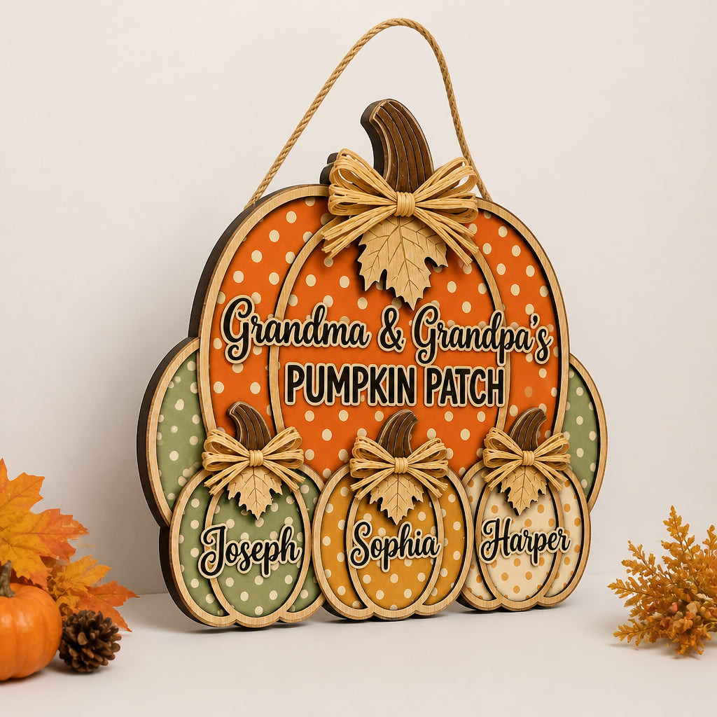 Grandparents Pumpkin Patch Custom Wood/Acrylic Door Sign - Personalized Wood Acrylic Sign 3bda328e-edf9-45b5-8cb8-988ad3e499b0.jpg