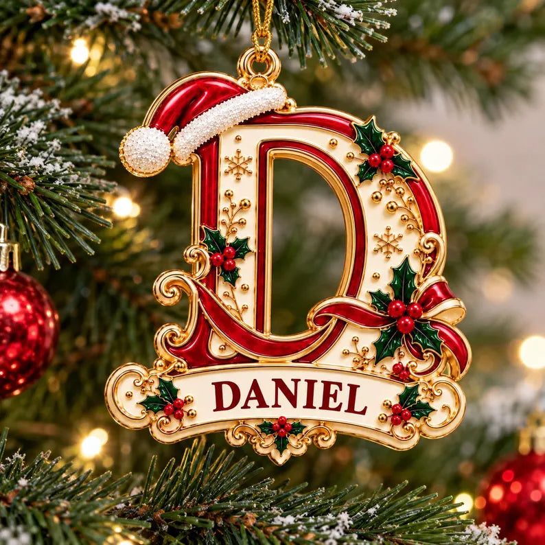 Personalized Christmas Ornament, Initial Letter Ornament, Monogram Name Christmas Tree Decor, Gift for Her, Stocking Stuffer 3bf2d409-1c75-4fb9-8b24-a13df907ab64-drtgyi-6-.webp