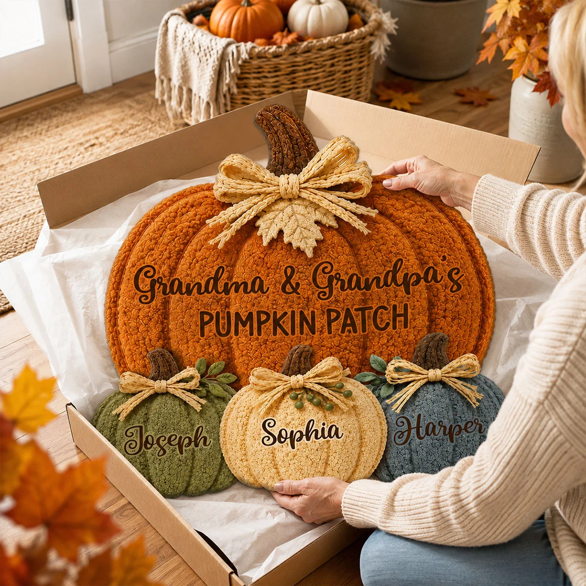 Grandma & Grandpa's Pumpkin Patch - Personalized Doormat - Fall Season Decor For Grandparents 3bf7ad4a-69ad-49c8-8839-8d7e0ff91361-t-i-xu-ng.png