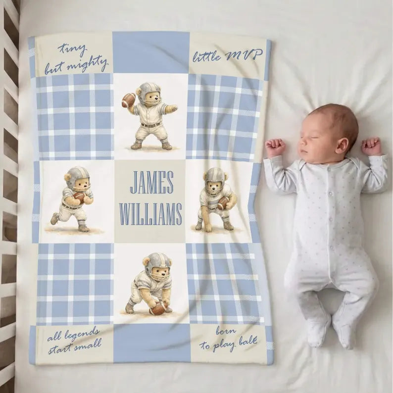 Personalized Football Baby Blanket, Teddy Bear Sports Nursery Decor, Soft Baby Boy Name Blanket, Custom Newborn Boy Gift, Football Nursery 3bfbf955-bf1e-4e9d-885e-cb5686ddda47-fhgrt-6-.webp