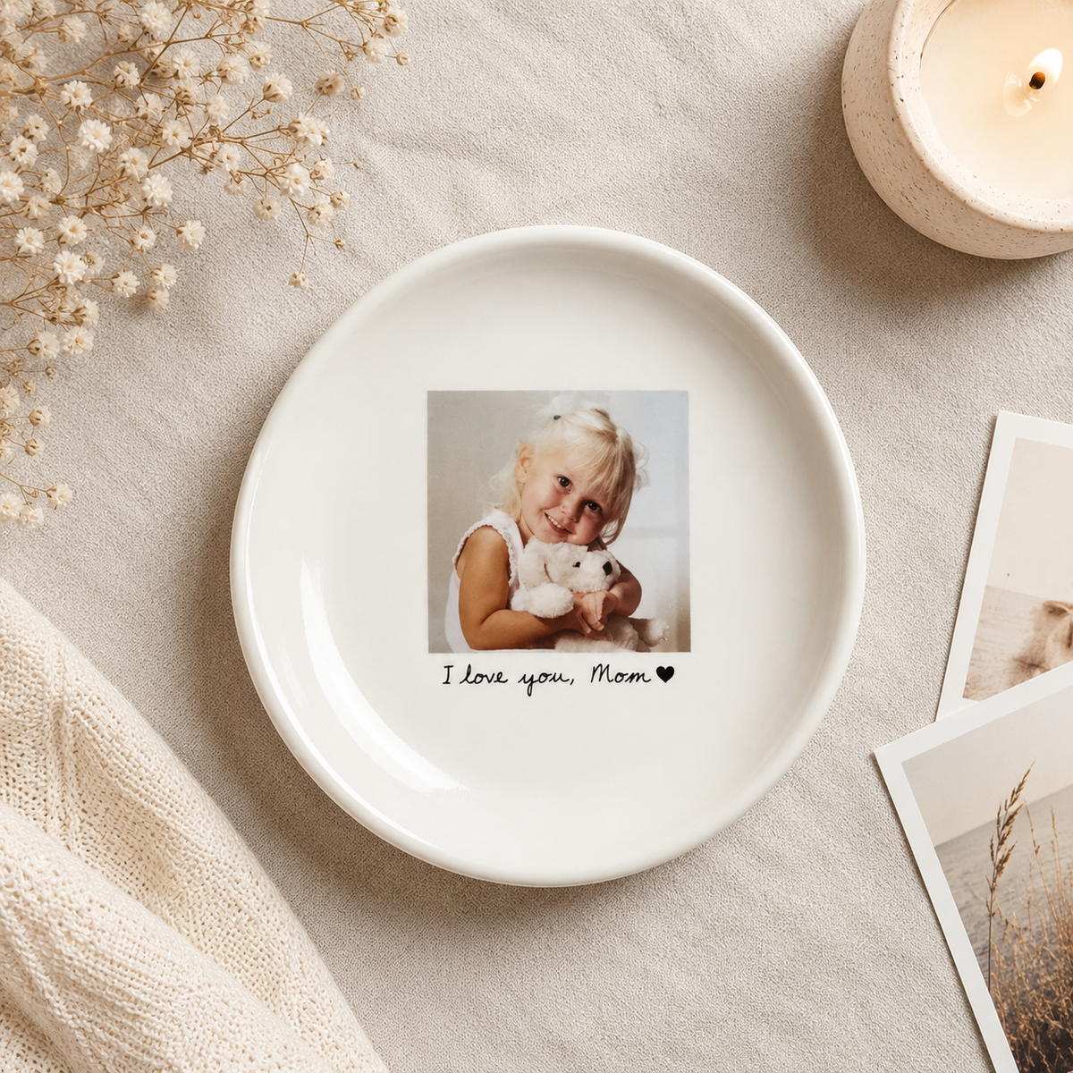 Personalized Mom Photo Jewelry Dish: Ceramic Trinket Tray Mother of The Bride, Birthday Ring Dish, Gift from Daughter, Wedding Day Gift 3c02ce40-064d-459e-9b7d-dd805f2a3c09-57f2b241-2391-49c4-b5bc-1b4b108e2188.png
