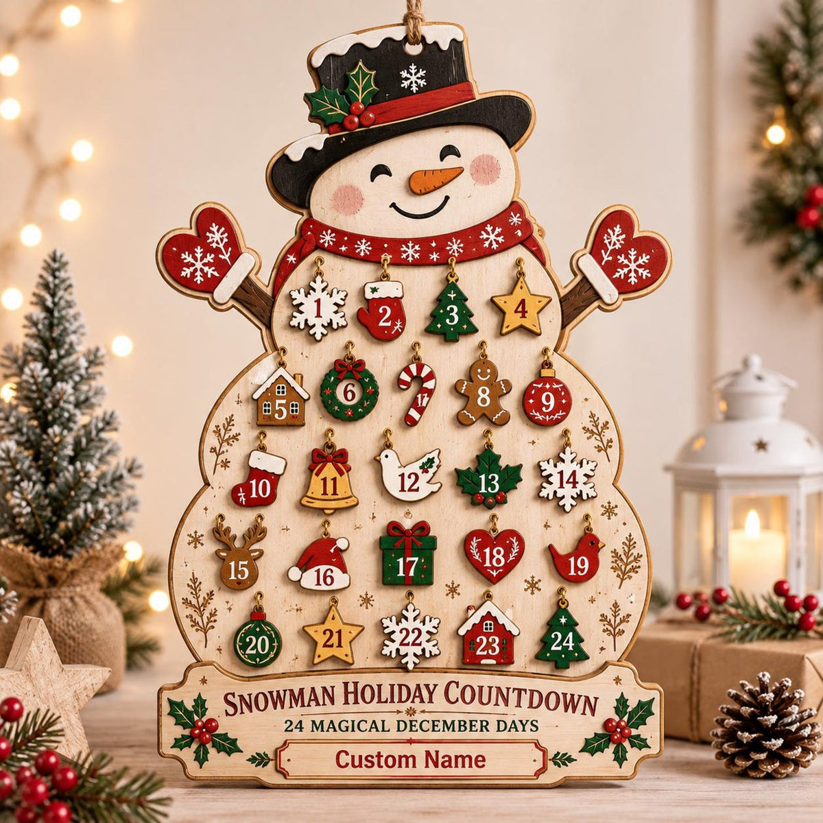 Personalized Snowman Advent Calendar, Christmas Countdown Calendar, Custom Name Holiday Decor, Family Christmas Gift, Rustic Wooden Sign 3c08df45-0f70-404f-9145-593bd4d2f8a0-il_1588xN.8520247694_5olt.jpg
