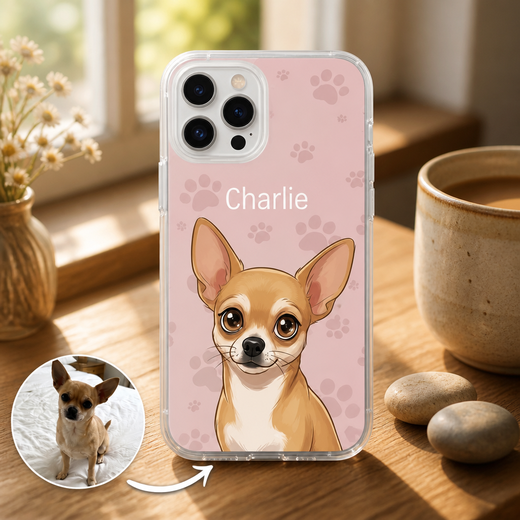 Custom Pet Portrait Phone Case – Modern Medallion - Personalized Phonecase 3c4dc54f-2b6a-40e2-b37d-7db47fc7a880.png