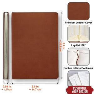 God Has Great Plans For You - Personalized Custom Leather Journal