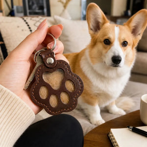 Always In My Heart - Personalized Pet Fur Keychain