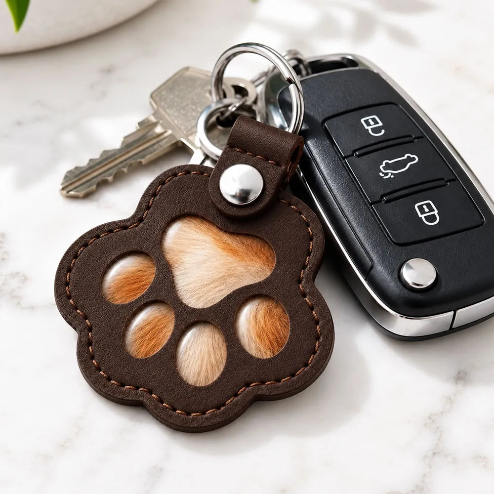 Always In My Heart - Personalized Pet Fur Keychain