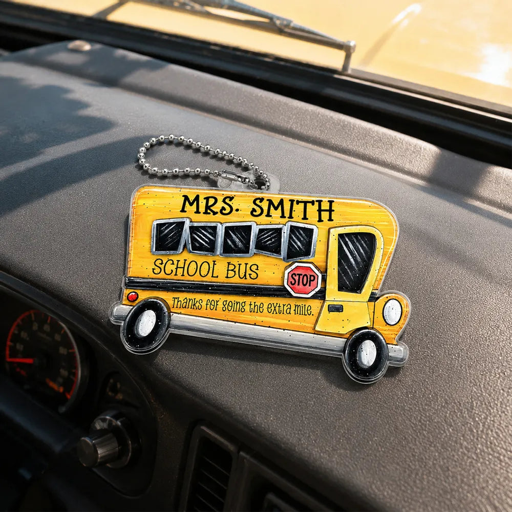 Thanks For Going The Extra Mile - Personalized Car Hanger Ornament