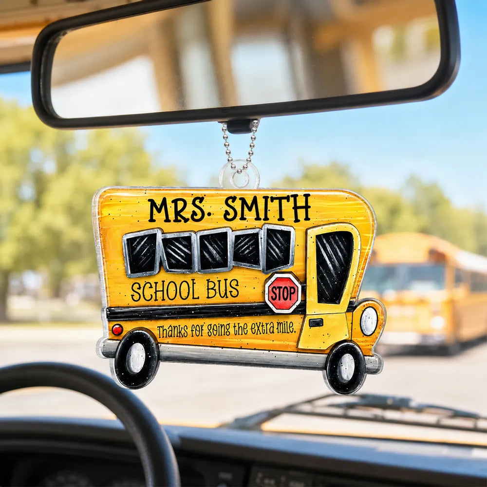 Thanks For Going The Extra Mile - Personalized Car Hanger Ornament