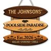 Summer Oasis - Personalized Custom Wood Sign