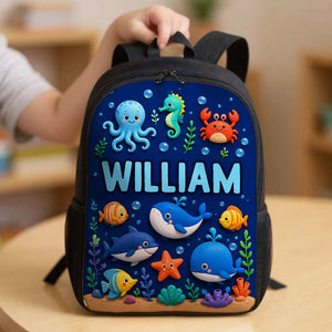 Animal for Boys Girls - Personalized Backpack - Back to School Backpack for Kids