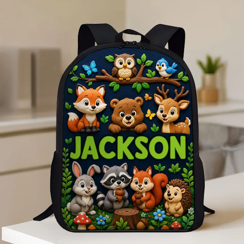 Animal for Boys Girls - Personalized Backpack - Back to School Backpack for Kids