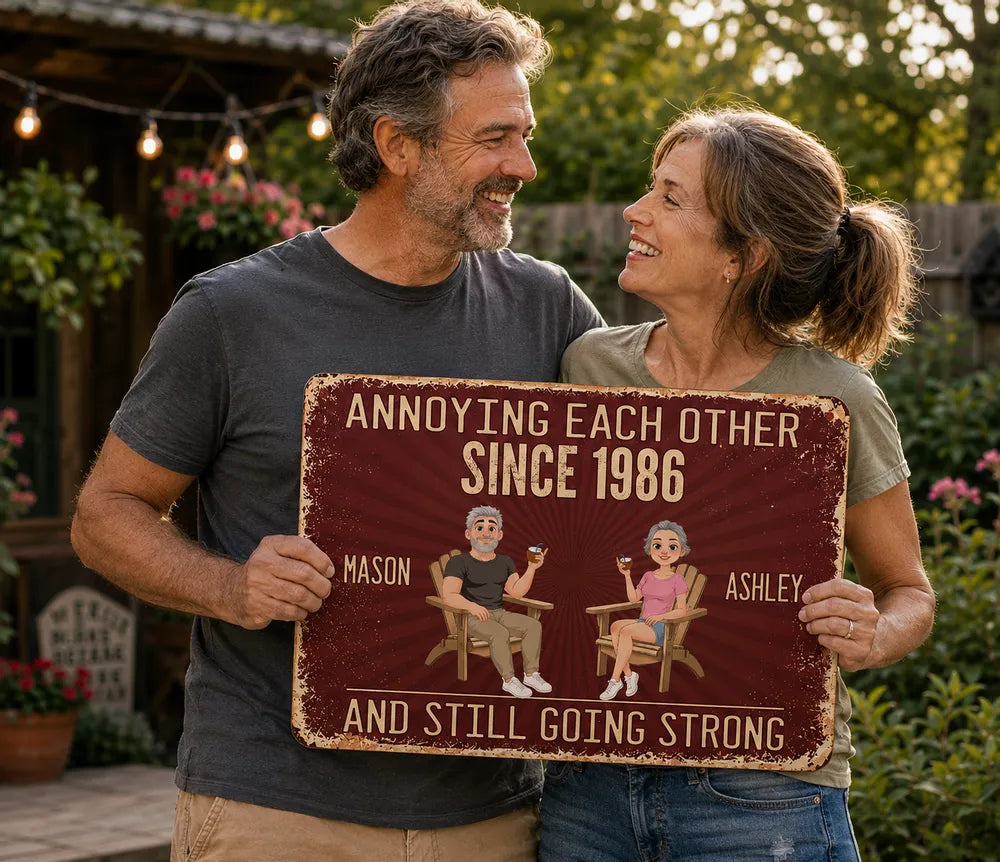 Everlasting Love - Personalized Custom Metal Sign