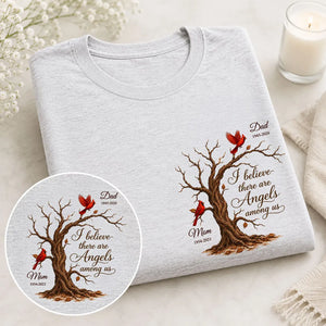 Old Tree Memorial Cardinal - Personalized Shirt - Remembrance Gift
