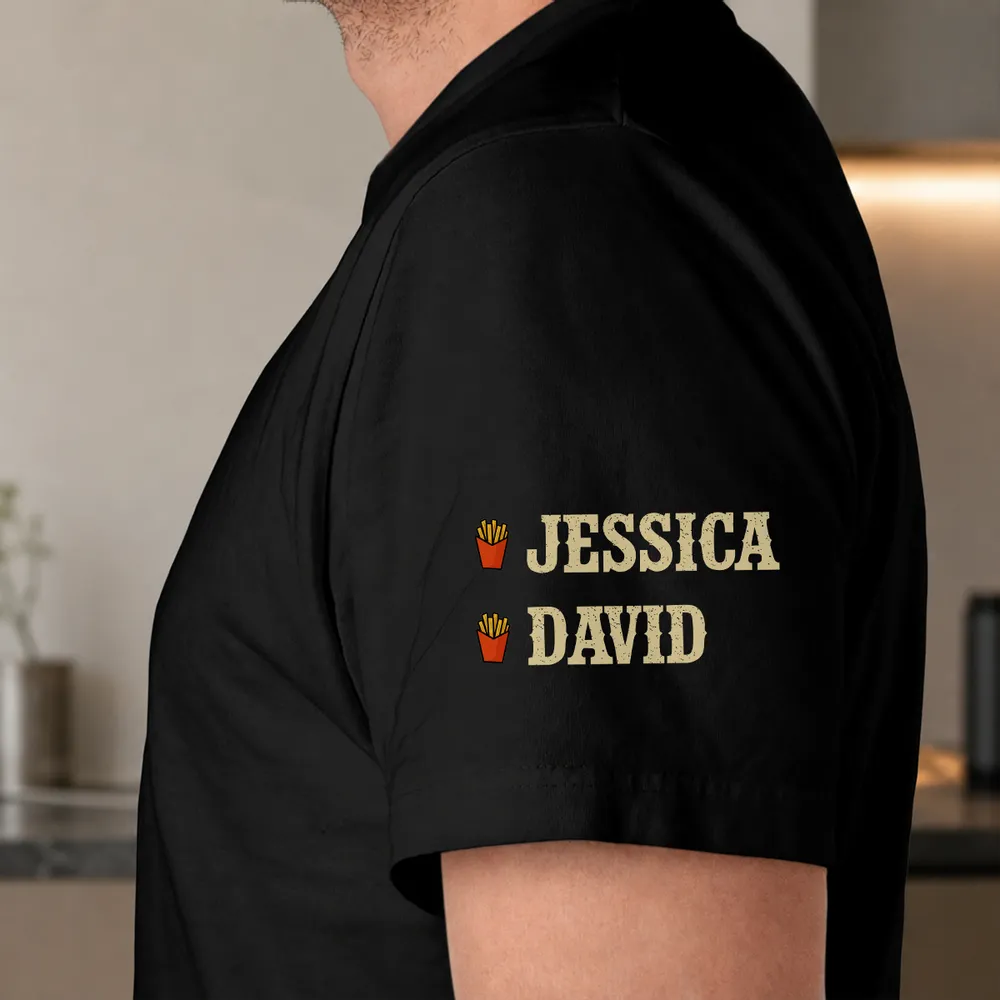 Funny Dad Tax - Personalized Custom Shirt With Design On Sleeve