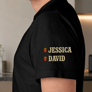 Funny Dad Tax - Personalized Custom Shirt With Design On Sleeve