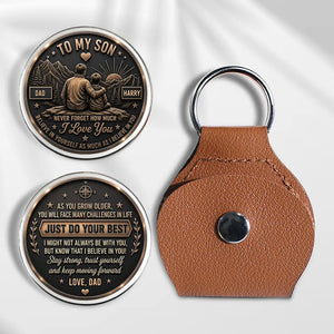 Keep Moving Forward Son - Personalized Custom Pocket Hug