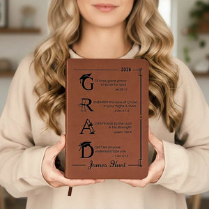 God Has Great Plans For You - Personalized Custom Leather Journal