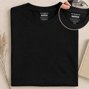 My Soulmate And My Everything - Personalized Custom Inside Neck Print T-Shirt
