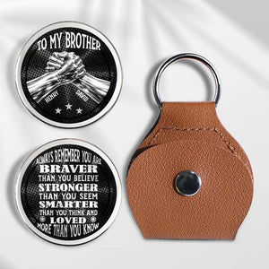 Side By Side Brother - Personalized Custom Pocket Hug