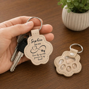 Always In My Heart - Personalized Pet Fur Keychain