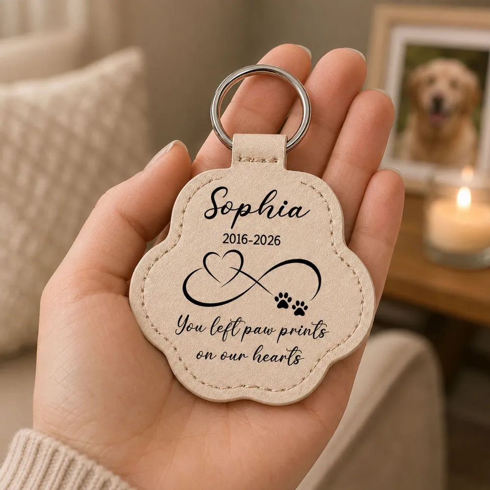 Always In My Heart - Personalized Pet Fur Keychain