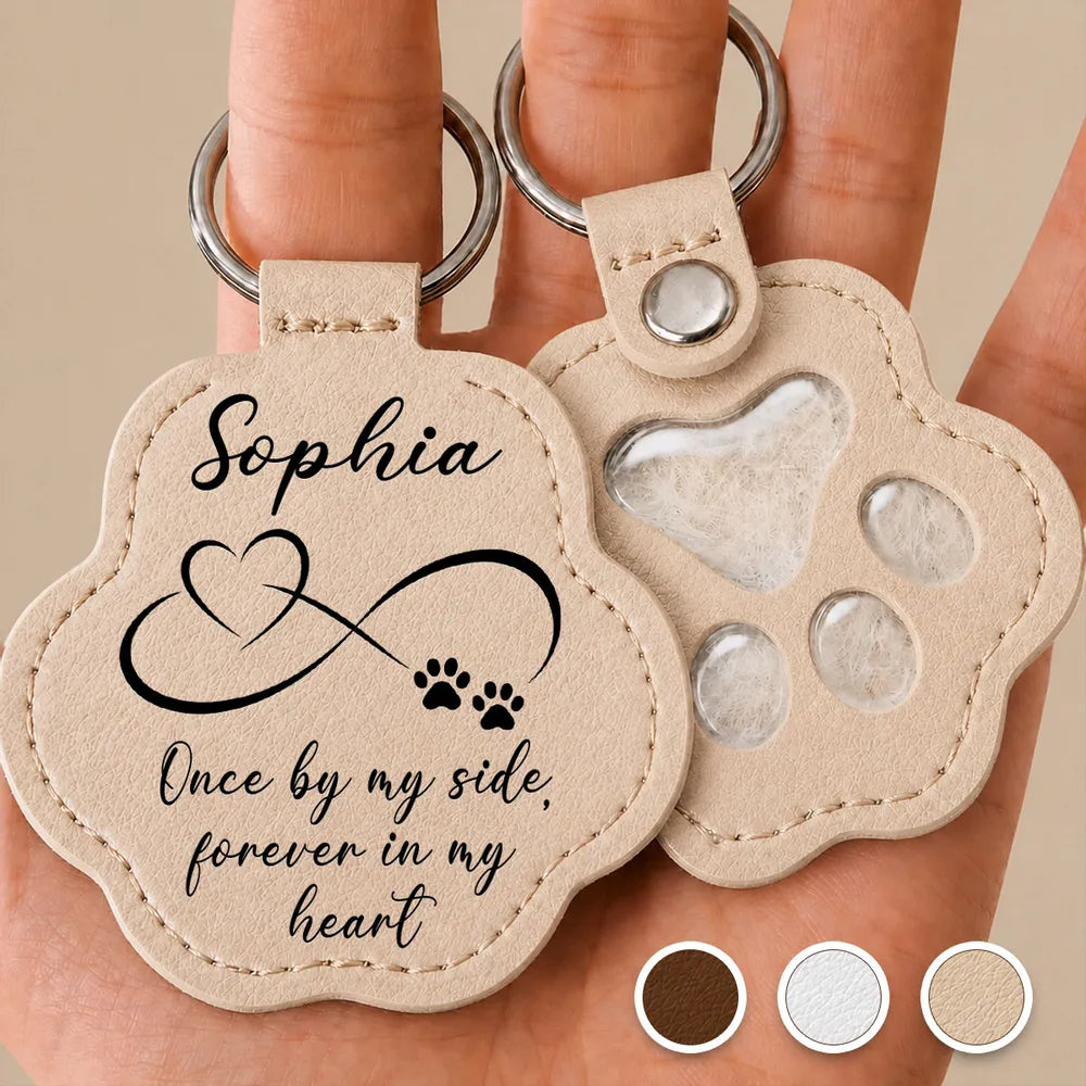 Always In My Heart - Personalized Pet Fur Keychain