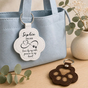 Always In My Heart - Personalized Pet Fur Keychain