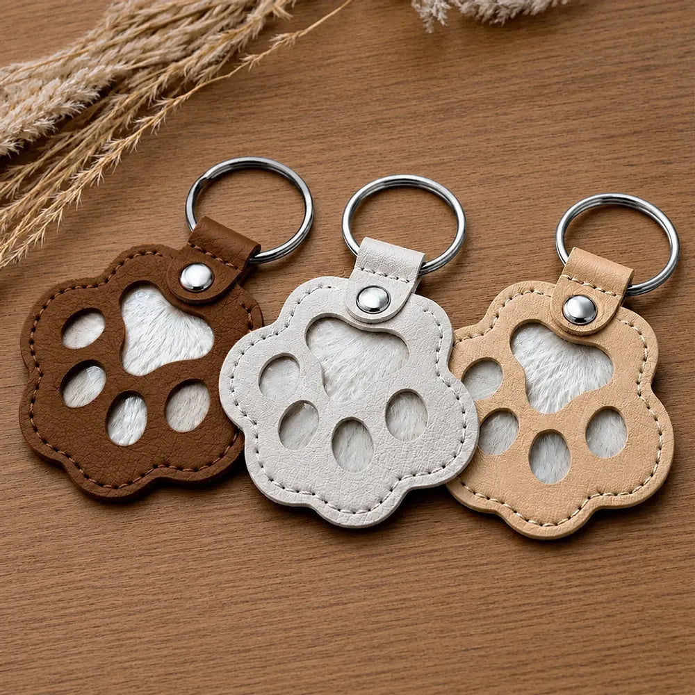 Always In My Heart - Personalized Pet Fur Keychain