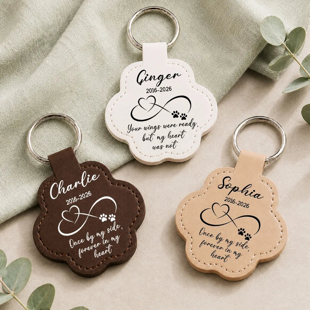 Always In My Heart - Personalized Pet Fur Keychain