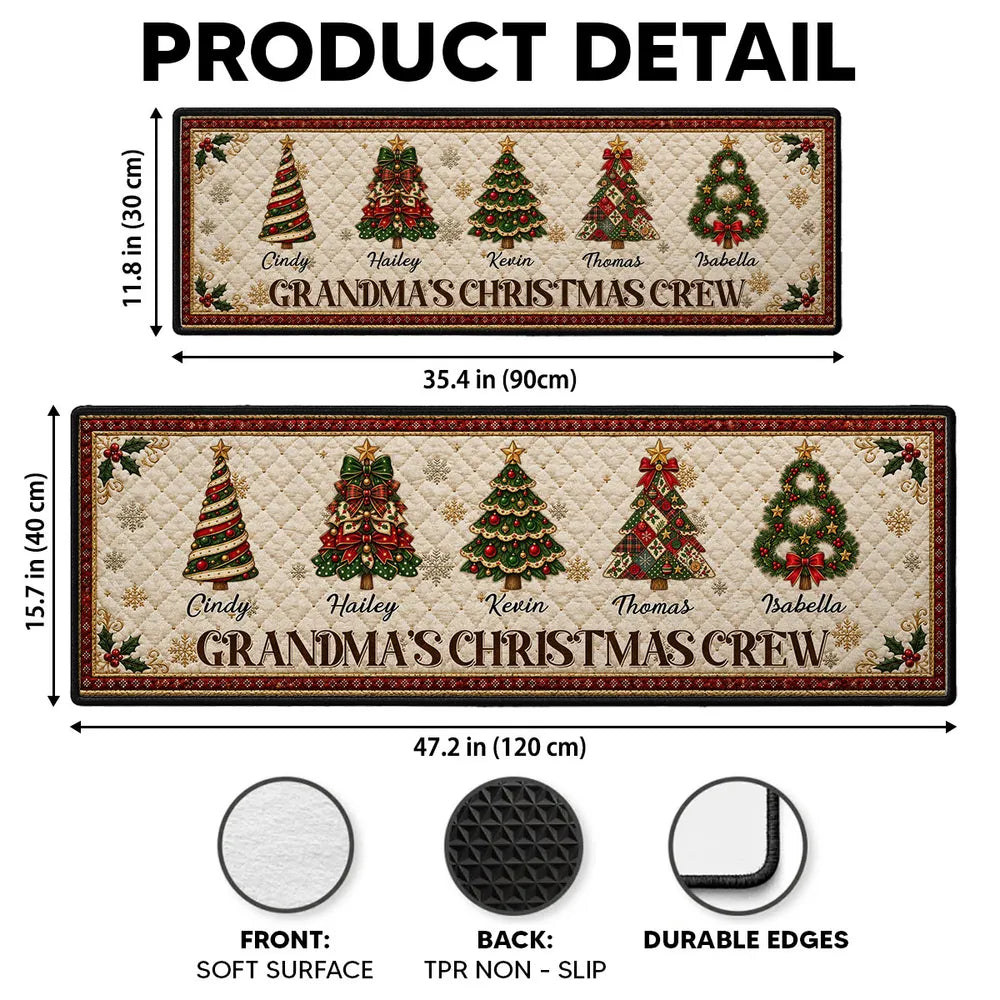 Christmas Crew - Personalized Runner Rug