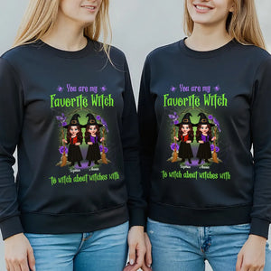 Halloween Witch Besties Witch About Witches Matching Personalized Sweatshirt
